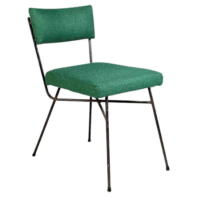 Mid-Century Italian Green Fabric Elettra Dining Chair attributed to Studio BBPR for Arflex, 1960s For Sale - Image 12 of 12