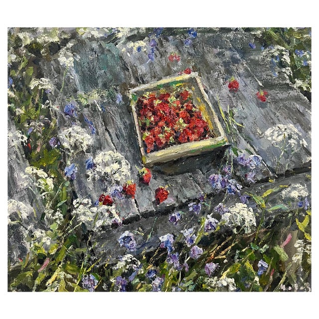 Georgij Moroz, Strawberries, 2005, Oil on Canvas For Sale