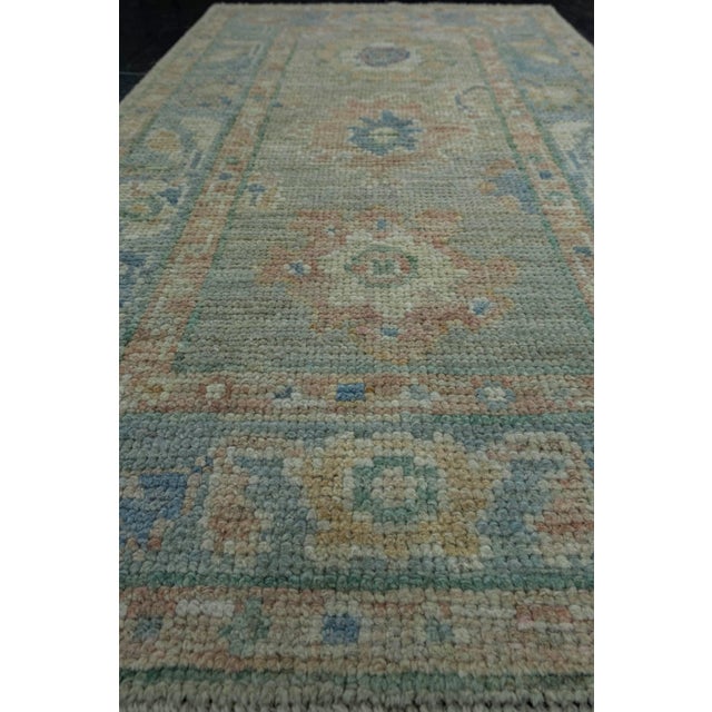 Turkish Oushak Rug 1'11" x 3'3" #17540 For Sale - Image 4 of 8