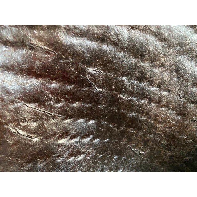 1900 - 1909 Polished Buffalo Hide Container For Sale - Image 5 of 18