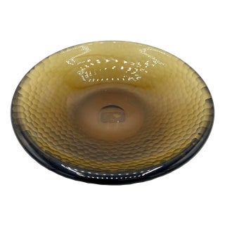 Battuti Series Bowl with Acid Signature by Carlo Scarpa for Venini, 1930s For Sale
