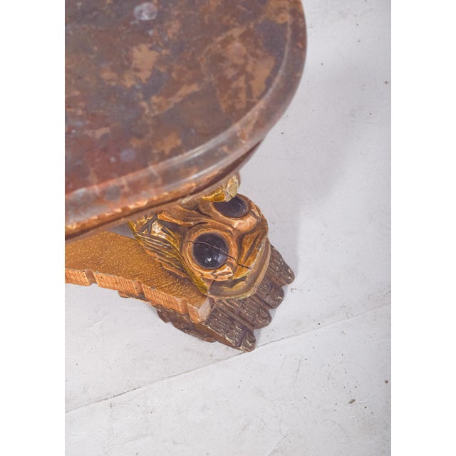 Rectangular Coffee Table with Marble Top, 1920s For Sale - Image 12 of 13