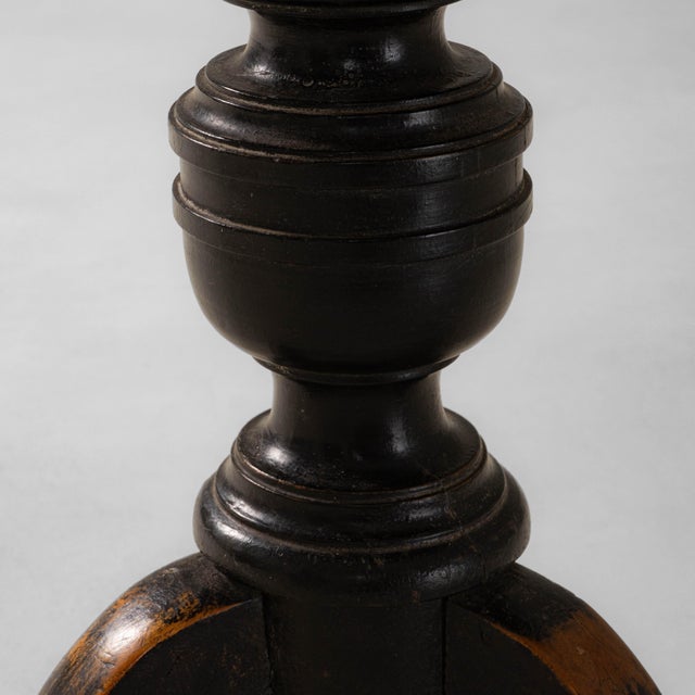 Black 1900s French Wooden Adjustable Piano Stool With Upholstered Seat For Sale - Image 8 of 18