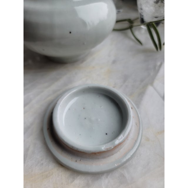 Handmade Japanese White Porcelain Lotus Flower Lidded Container From Rw Guild by Tomoko Sakai For Sale - Image 14 of 15
