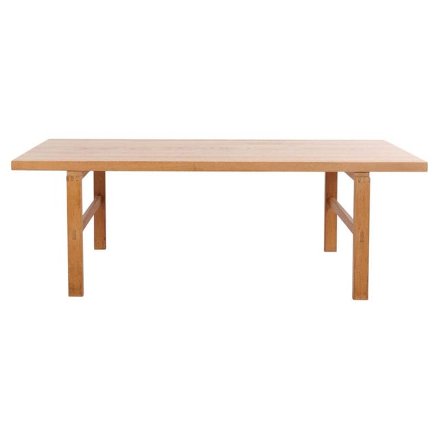 Danish Rectangular Oak Coffee Table, 1970s For Sale - Image 10 of 10