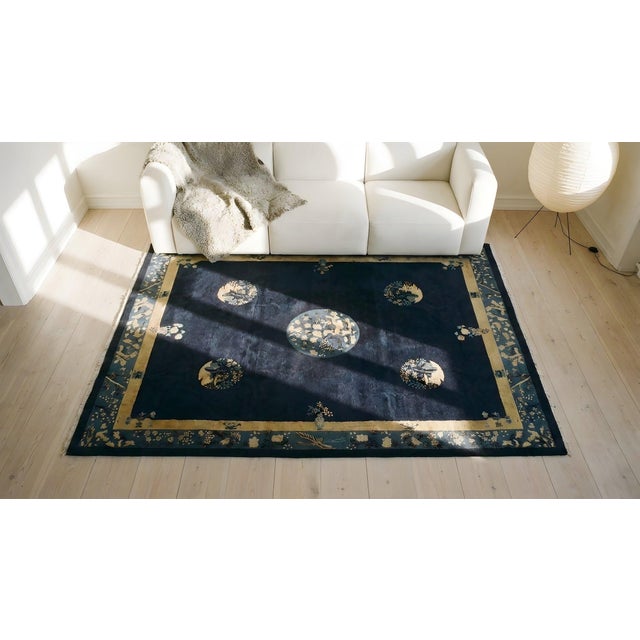 Early 20th Century Chinese Peking Carpet ( 10' x 12' 6" - 305 x 382 ) For Sale - Image 15 of 15
