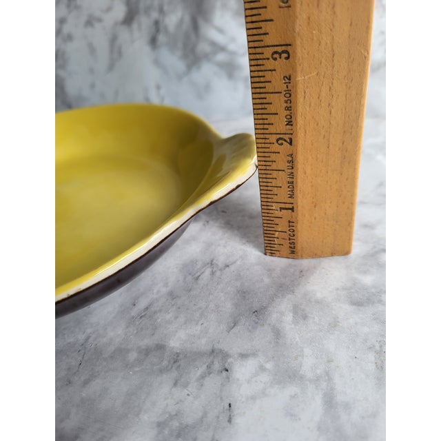 1960s Vintage Yellow Hall Ceramic Serving Plate - a Pair For Sale - Image 11 of 11