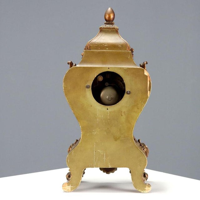 Vintage Mantel Pendulum Clock For Sale - Image 9 of 13