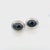 1990s 1990s Tiffany & Co Estate Natural Hematite Cabochon Earrings Sterling Silver, 2 Pieces For Sale - Image 5 of 12