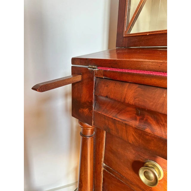 Early 19th Century Early 19th Century Antique Federal Mahogany Secretary Writing Desk For Sale - Image 5 of 12