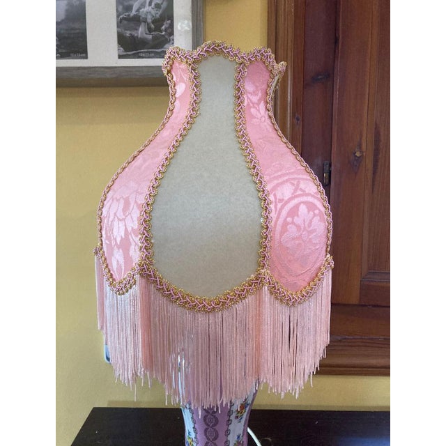 Vintage Table Lamp in Porcelain, 1940s For Sale - Image 4 of 9