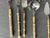 David Marshal. Lot of 29 brutalist style cutlery. from 1980 approx. brass. the largest piece 23.3 cm. some with wear. They...