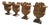 Impruneta Terracotta Urns with Faun Heads and Acanthus Leaves, Italy, 1950, Set of 4 For Sale