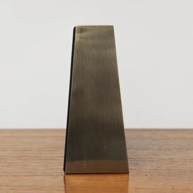 Vintage Brass and Glass Mantle Clock from Seiko, 1960s For Sale - Image 5 of 9