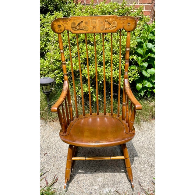 Hitchcock Vintage “Faithful” Rocker For Sale - Image 12 of 12