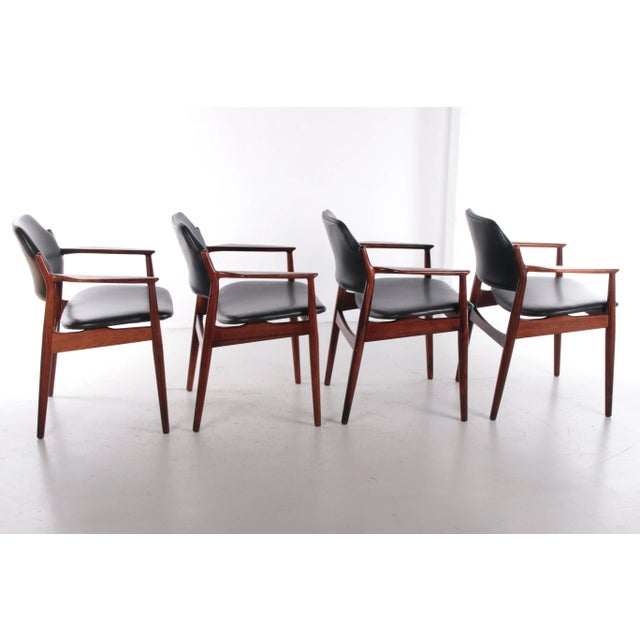 Model 62A Chairs by Arne Vodder for Sibast, Denmark, 1960s, Set of 4 For Sale - Image 3 of 9