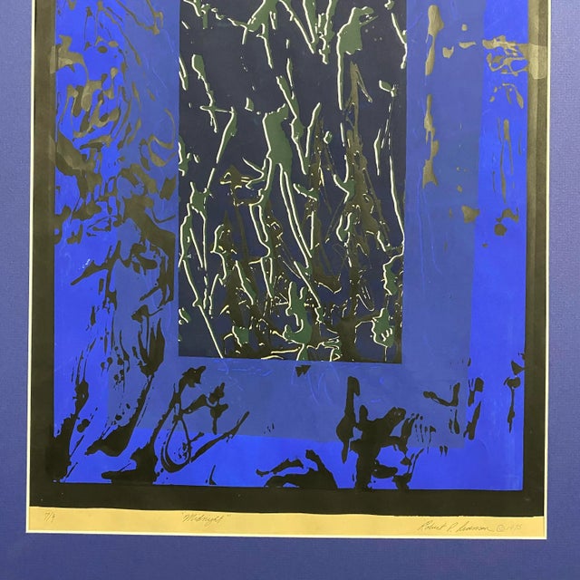 1970s 1975 Robert Levenson "Midnight" Silkscreen Original For Sale - Image 5 of 13