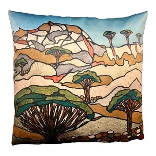 Ron C. Curlee II Dragon Tree Toss Pillow with Insert For Sale