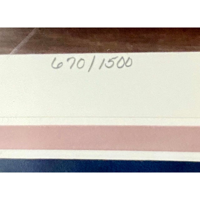 Vintage Jim Daly Signed & Numbered Limited Edition Americana Print “Secret Admirer” Exquisitely Framed and Double Matted Excellent Condition. For Sale - Image 4 of 18