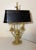 19th Century Antique Ornate Dore Bronze Toleware 2 Arm French Bouilotte Electric Table Lamp For Sale - Image 5 of 17