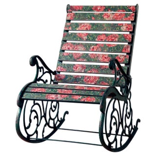 Dondolo Rose Iron Rocking by Yukiko Nagai For Sale