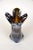 Italian Amber Colored Vase in Murano Glass with Chrome Effect, 1970 For Sale - Image 16 of 18