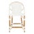 California Counter Stool with Arms - White For Sale