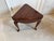 Vintage Queen Anne Style Solid Wood Drop Leaf Handkerchief Side Table For Sale - Image 17 of 17