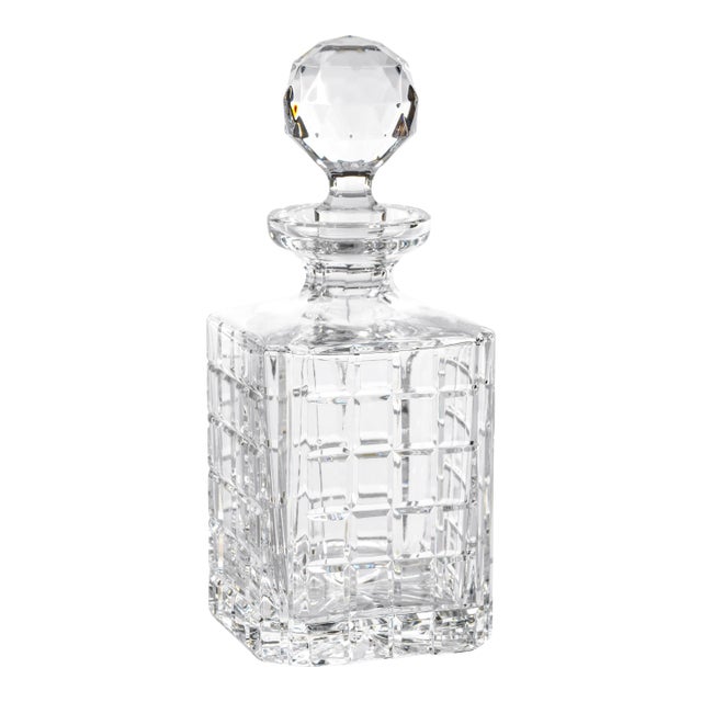 Ezekiel Crystal Glass Whiskey & Brandy Decanter For Sale