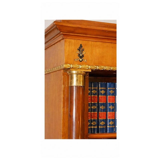 1980s Empire Cherrywood Bookcase, Italy, 1980s For Sale - Image 5 of 7