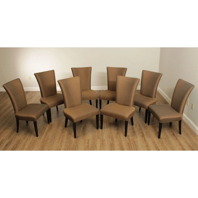 Contemporary Custom Upholstered Dining Chairs Set of 8 Chairish
