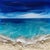 Ocean Waves #12 by Ana Hefco | Mixed Media & Resin on Wood Ocean waves crashing on a sandy shore For Sale