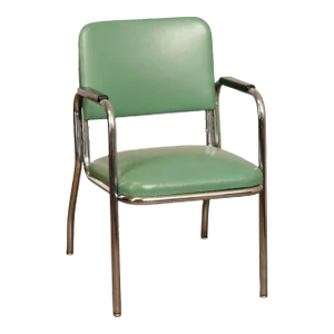Mid Century Modern 1950's Chrome and Vinyl Armchair
