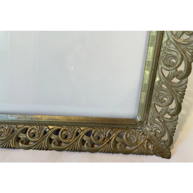 Nice Vintage Gold Metal Picture Frame For Sale - Image 4 of 8