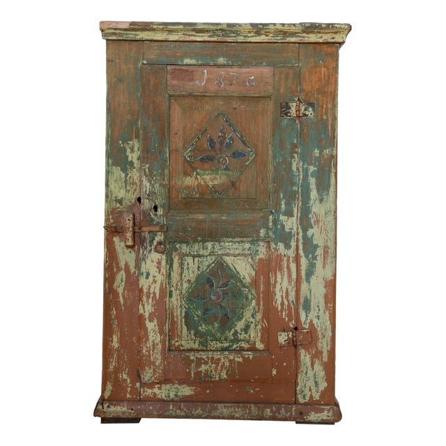 Antique Fir Wardrobe, 1890s For Sale