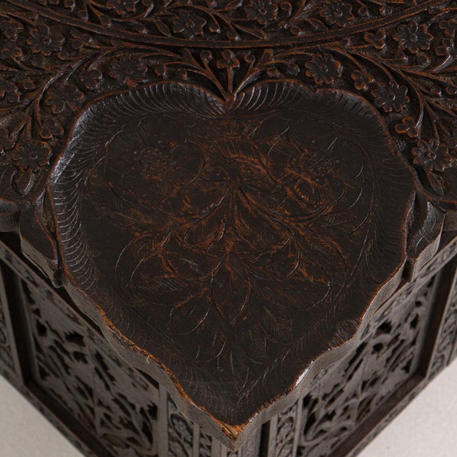19th Century France Anglo-indian Black Wood Center Tables For Sale In Greensboro - Image 6 of 11