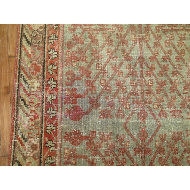 Persian late 19th Century Khotan accent Rug - 4'1" x 6'10" For Sale - Image 3 of 5