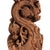 Carved Wooden Bracket on Iron Stand, 1950s For Sale - Image 4 of 6