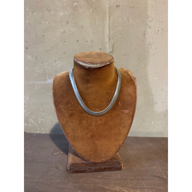 Vintage Italian Snake Chain Staring Silver Necklace Signed made in Italy/925. 54g. Chain is approximately 17.5”. Great...