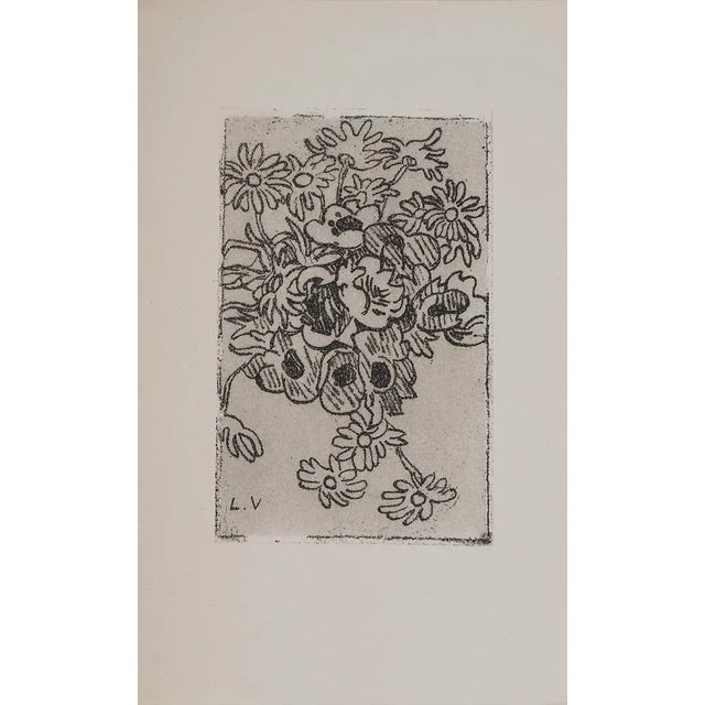 Louis Valtat, Bouquet of Daisies, Original Signed Engraving For Sale - Image 6 of 6