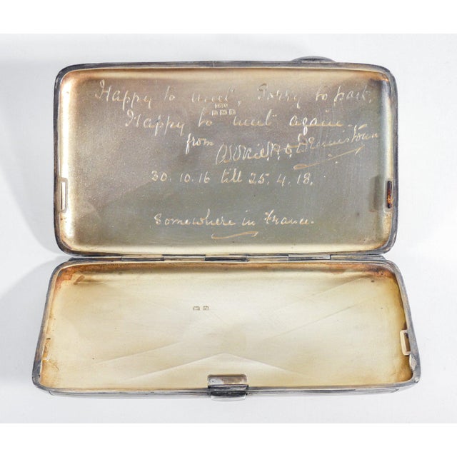 Sterling Silver Cigarette Case, 1918 For Sale - Image 14 of 18