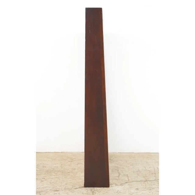 Wood Mid 20th Century Wood & Glass Display Case With Floral Interior For Sale - Image 7 of 14