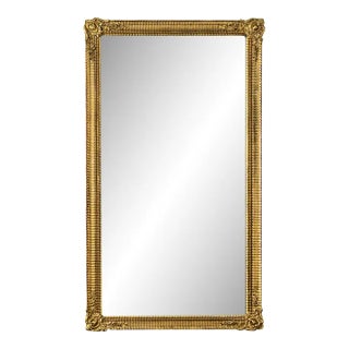 French 19th Century Louis XVI Gold Gilt Mirror For Sale