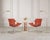 A chic pair of genuine labeled cantilevered 'Paulistano' lounge chairs in optional leather and chromed steel designed by...