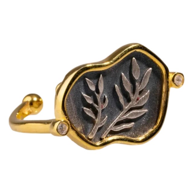Eternal Peace Olive Branch Ring, Size 5 For Sale