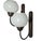 The wall lamp was produced in Poland in the 1950s. It is preserved in good condition. Up to 250V (Europe/UK Standard).The...