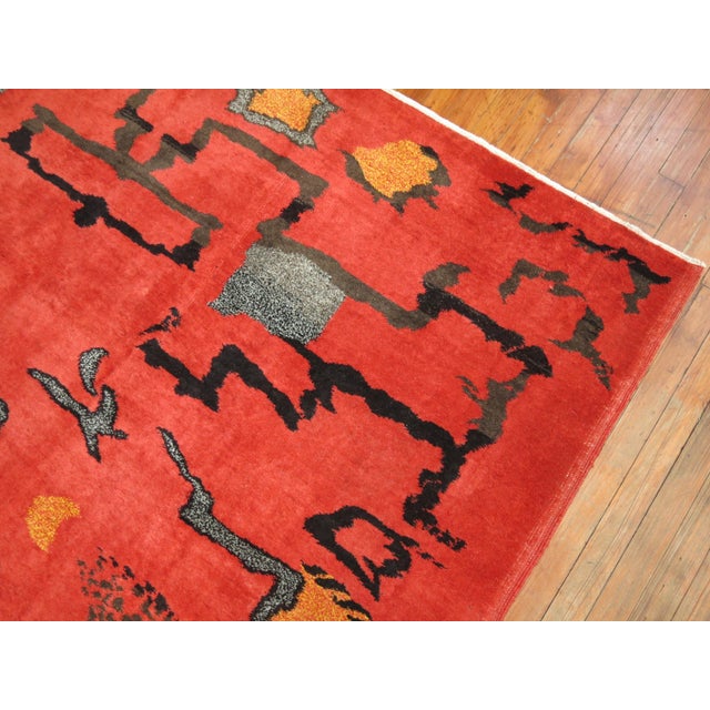 Vintage Turkish Art Deco Rug For Sale In New York - Image 6 of 9