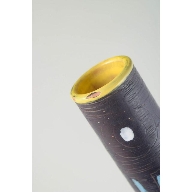 Large Ceramic Vase with Geometric Pattern by Fratelli Fanciullacci for Åhlén & Holm, 1960s For Sale - Image 4 of 6