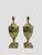 A set of urn-shaped table lamps with vertical fluting. These elegant lamps are inspired by the Empire style. They are...