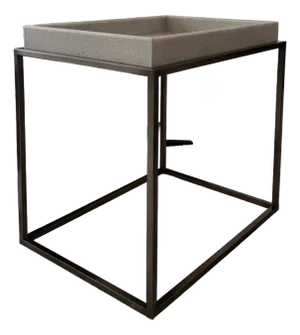 Restoration Hardware Shagreen Tray Side Table